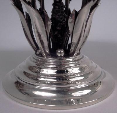 Georg Jensen Georg Jensen Danish Modern Sterling Silver Footed Bowl
