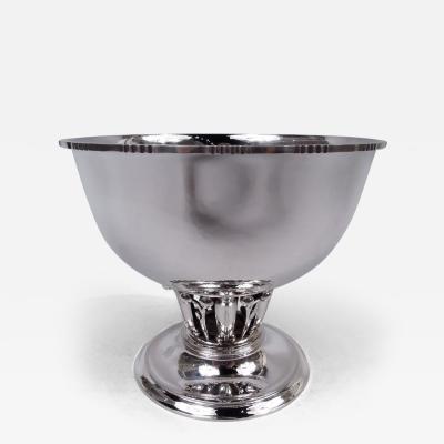 Georg Jensen Georg Jensen Danish Modern Sterling Silver Louvre Bowl