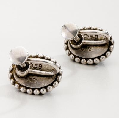 Georg Jensen Georg Jensen Earrings No 59 with Spectrolite