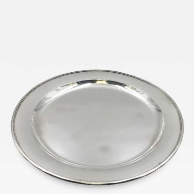 Georg Jensen Georg Jensen Hammered Sterling Silver Platter Tray Plate in Pattern 210C