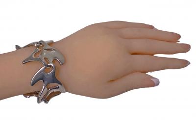 Georg Jensen Georg Jensen Henning Koppel Sterling Silver Bracelet Amoeba 89