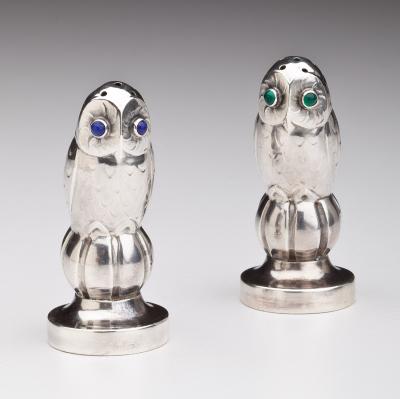 Georg Jensen Georg Jensen Owl Salt Pepper Shakers No 36A