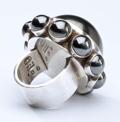 Georg Jensen Georg Jensen Ring No 166 with Hematite