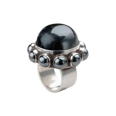 Georg Jensen Georg Jensen Ring No 166 with Hematite