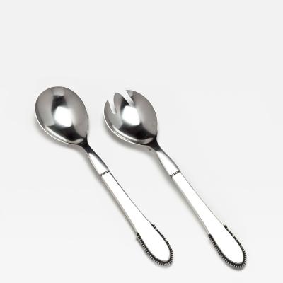 Georg Jensen Georg Jensen Salad Set No 132 in Beaded