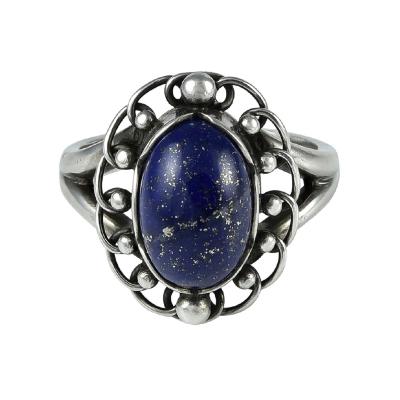 Georg Jensen Georg Jensen Silver Ring No 21 with Lapis