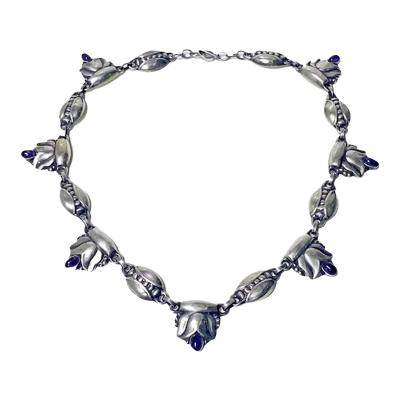 Georg Jensen Georg Jensen Sterling Amethyst Necklace circa 1935
