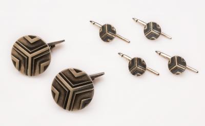 Georg Jensen Georg Jensen Sterling Cufflink and Stud Set No 60A