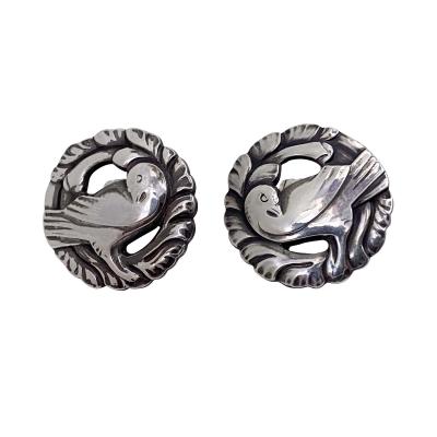 Georg Jensen Georg Jensen Sterling Silver Bird Earrings No 66