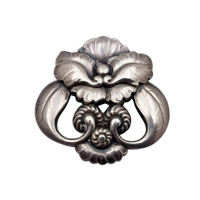 Georg Jensen Georg Jensen Sterling Silver Brooch 97 in Art Nouveau Style