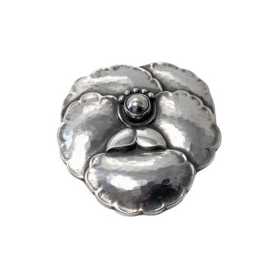 Georg Jensen Georg Jensen Sterling Silver Flower Brooch 113 Denmark 1933 44