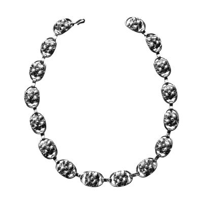 Georg Jensen Georg Jensen Sterling Silver Necklace American C 1940 