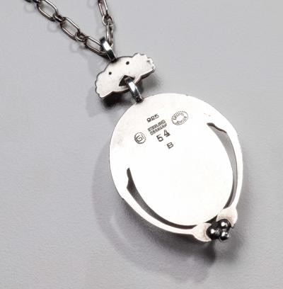 Georg Jensen Georg Jensen Sterling Silver Pendant No 54B with original chain