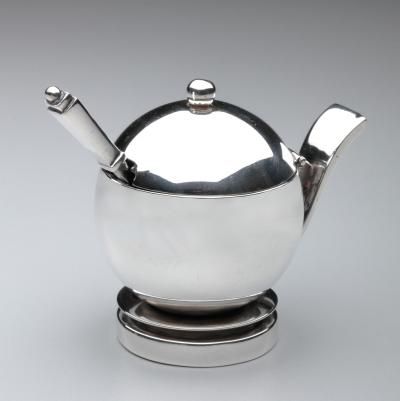 Georg Jensen Georg Jensen Sterling Silver Pyramid Mustard Pot No 632 by Harald Nielsen