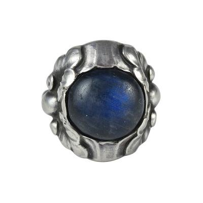 Georg Jensen Georg Jensen Sterling Silver Ring No 11A with Labradorite