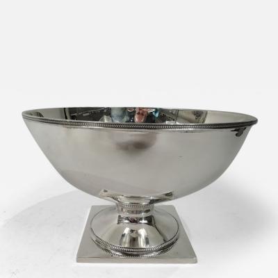 Georg Jensen Georg Jensen USA American Neoclassical Sterling Silver Footed Bowl