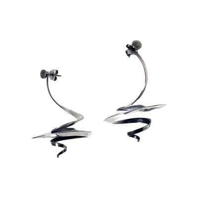 Georg Jensen Georg Jensen Vivianna Torun B low H be Sterling Silver Earrings No 369