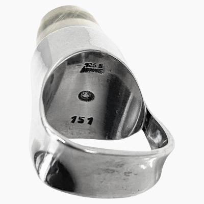 Georg Jensen Georg Jensen Vivianna Torun Sterling Silver Rutilated Quartz Ring No 151