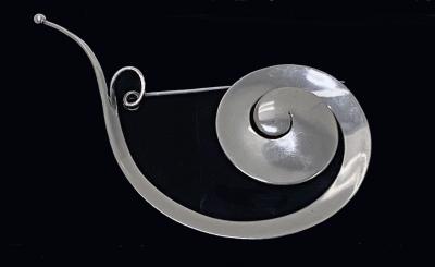 Georg Jensen Georg Jensen Vivianna Torun Sterling large Pram Brooch No 392