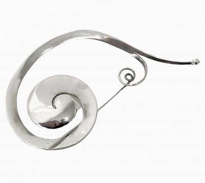 Georg Jensen Georg Jensen Vivianna Torun Sterling large Pram Brooch No 392