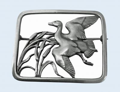 Georg Jensen Georg Jensen sterling silver Bird brooch designed by Hugo Liisberg