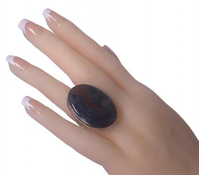 Georg Jensen George Jensen Sterling Silver bloodstone agate Ring C 1960