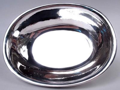 Georg Jensen Pair of Early Georg Jensen Danish Modern Grape Centerpiece Bowls