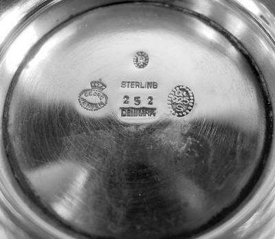 Georg Jensen Pair of Early Georg Jensen Danish Modern Princess Bowls