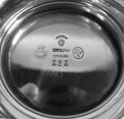 Georg Jensen Pair of Early Georg Jensen Danish Modern Princess Bowls