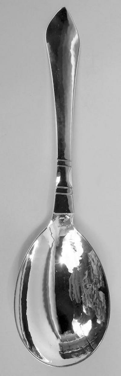 Georg Jensen Pair of Georg Jensen Continental Danish Sterling Silver Salad Servers