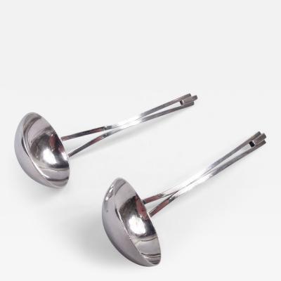 Georg Jensen Pair of Georg Jensen USA Sauce Ladles by Husted Andersen