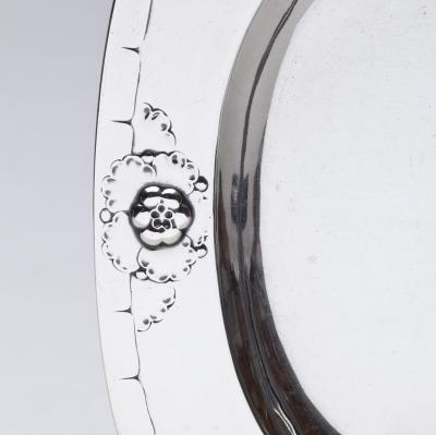 Georg Jensen Rare Georg Jensen Sterling Silver Tray No 79