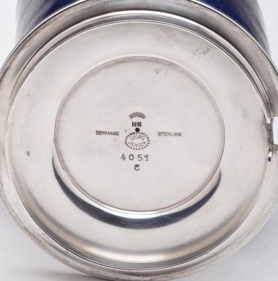 Georg Jensen Saxbo Jam Marmalade Jar with Georg Jensen Lid Spoon