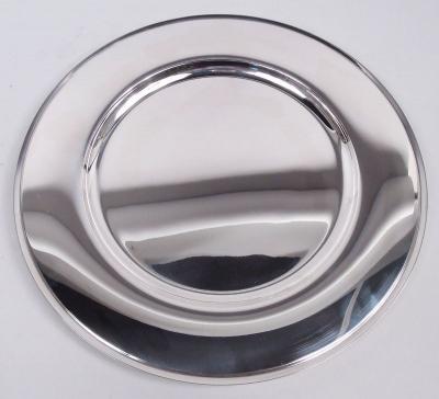 Georg Jensen Set of 8 Georg Jensen Pyramid Sterling Silver Dinner Plates