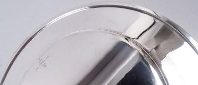 Georg Jensen Set of 8 Georg Jensen Pyramid Sterling Silver Dinner Plates