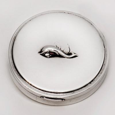 Georg Jensen Sterling Silver Compact Georg Jensen c 1942
