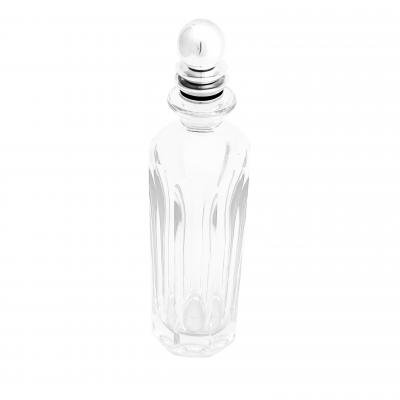 Georg Jensen Sterling and Crystal Decanter by Harold Nielsen for Georg Jensen