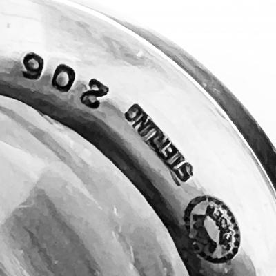 Georg Jensen Sterling and Crystal Decanter by Harold Nielsen for Georg Jensen