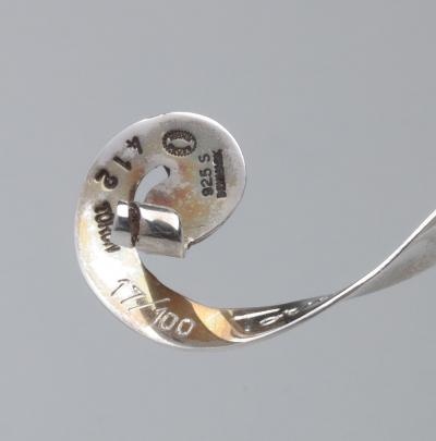 Georg Jensen Vintage Georg Jensen Brooch Sculpture 412