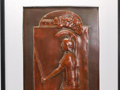 Georg Klimt Georg Klimt Vienna Secession Pair Art Nouveau Relief Panels Vienna 1900s