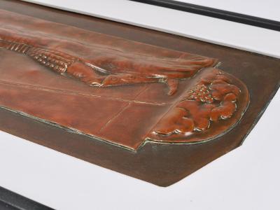 Georg Klimt Georg Klimt Vienna Secession Pair Art Nouveau Relief Panels Vienna 1900s