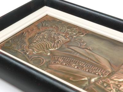 Georg Klimt Georg Klimt Vienna Secession Pair Demeter Art Nouveau Relief Panels 1900s