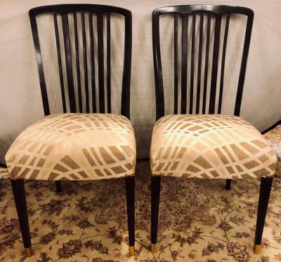 Georg Kofoed Georg Kofoed Style Mid Century Modern Ebony Dining or Side Chairs Set of 24