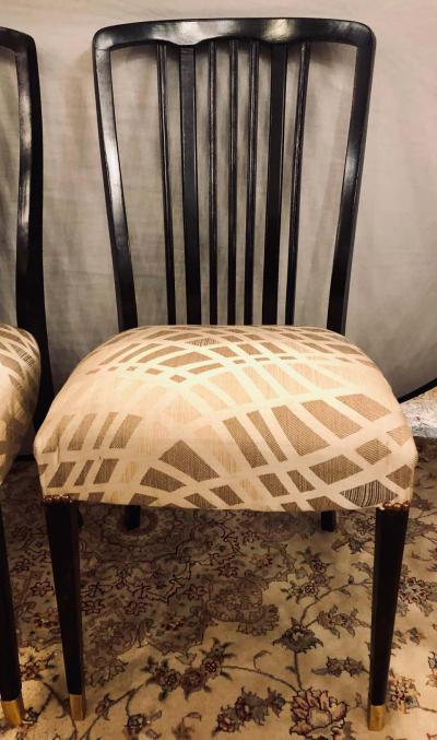 Georg Kofoed Georg Kofoed Style Mid Century Modern Ebony Dining or Side Chairs Set of 24