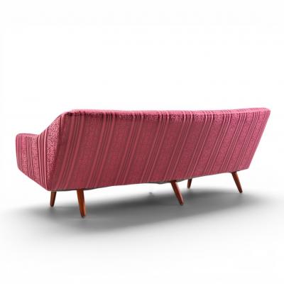 Georg Thams Georg Thams Mid Century Danish Teak Curved Sofa