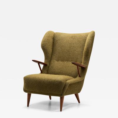 Georg Thams Model VP 37 Oak Lounge Chair by Georg Thams Denmark 1950s