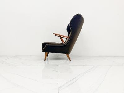 Georg Thams Model VP 37 Oak and Teak Lounge Chair by Georg Thams Denmark 1950s