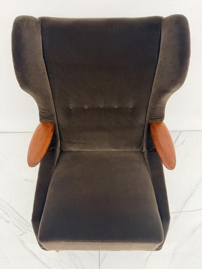 Georg Thams Model VP 37 Oak and Teak Lounge Chair by Georg Thams Denmark 1950s