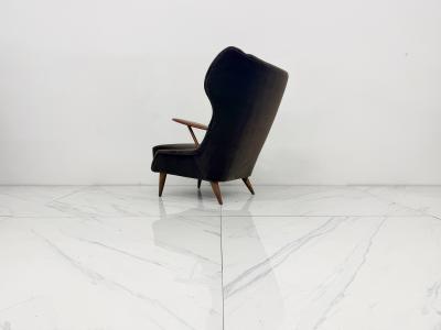 Georg Thams Model VP 37 Oak and Teak Lounge Chair by Georg Thams Denmark 1950s