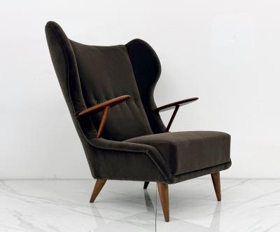 Georg Thams Model VP 37 Oak and Teak Lounge Chair by Georg Thams Denmark 1950s